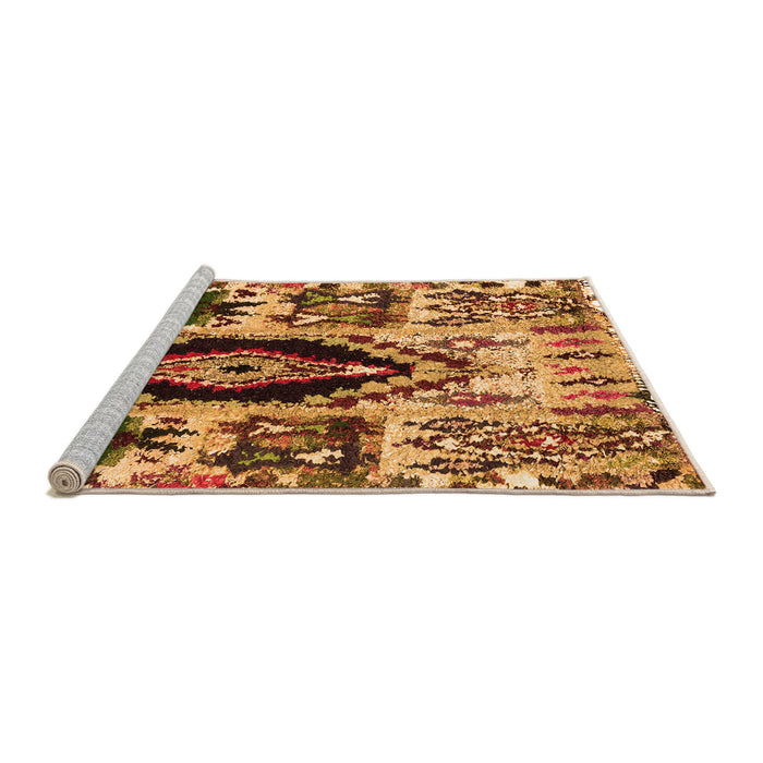 Sideview of Machine Washable Oriental Orange Modern Area Rugs, wshabs1820org