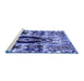 Sideview of Machine Washable Oriental Blue Modern Rug, wshabs1820blu