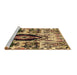 Sideview of Machine Washable Oriental Brown Modern Rug, wshabs1820brn