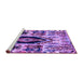 Sideview of Machine Washable Oriental Purple Modern Area Rugs, wshabs1820pur