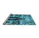 Sideview of Machine Washable Oriental Light Blue Modern Rug, wshabs1820lblu