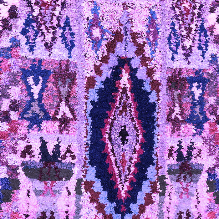 Machine Washable Oriental Purple Modern Area Rugs, wshabs1820pur