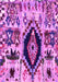 Machine Washable Oriental Pink Modern Rug, wshabs1820pnk
