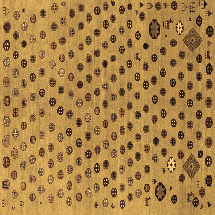 Square Machine Washable Oriental Brown Modern Rug, wshabs1821brn