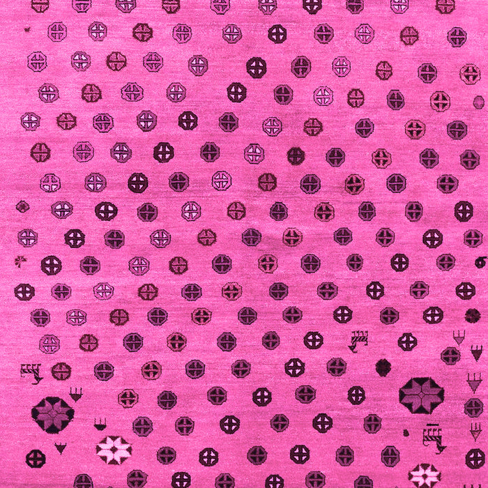 Machine Washable Oriental Pink Modern Rug, wshabs1821pnk