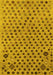 Machine Washable Oriental Yellow Modern Rug, wshabs1821yw