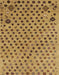 Abstract Yellow Oriental Rug, abs1821