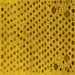 Square Oriental Yellow Modern Rug, abs1821yw