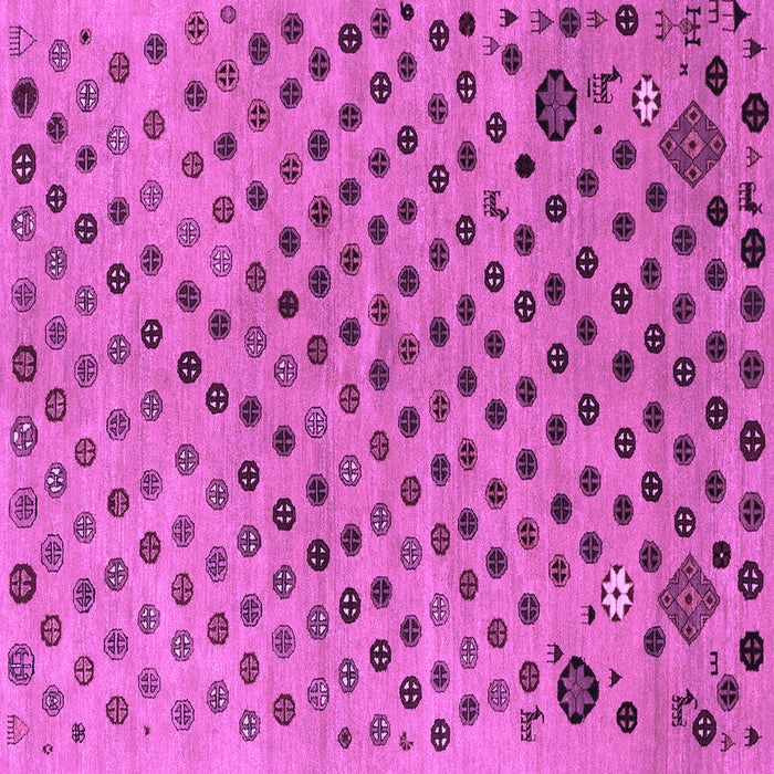 Square Machine Washable Oriental Purple Modern Area Rugs, wshabs1821pur