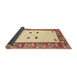 Sideview of Abstract Brown Gold Oriental Rug, abs1822