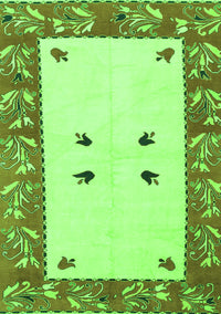 Oriental Green Modern Rug, abs1822grn