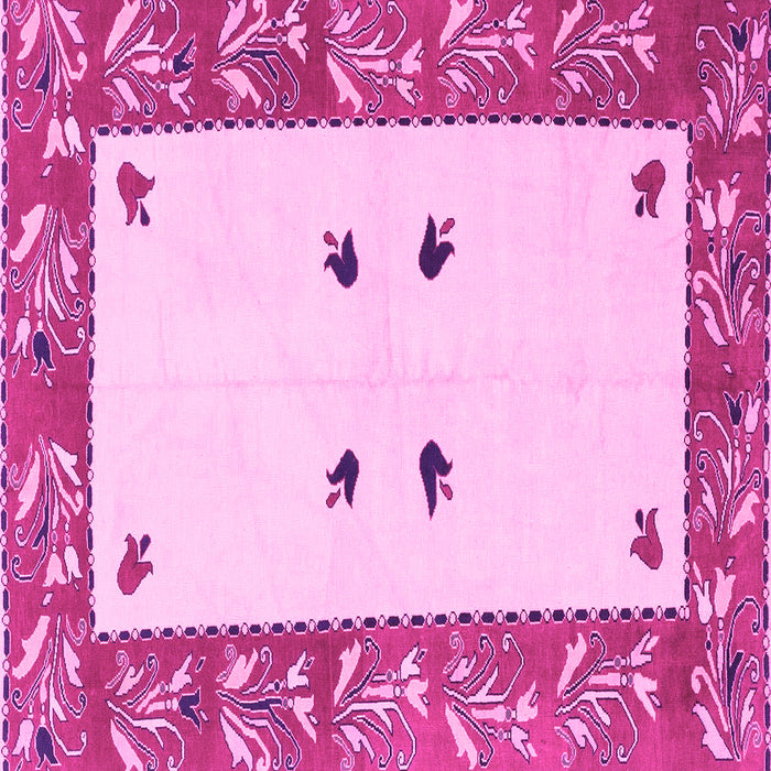 Square Oriental Pink Modern Rug, abs1822pnk