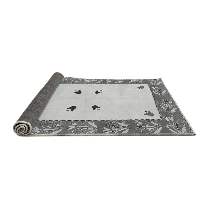 Sideview of Oriental Gray Modern Rug, abs1822gry