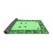 Sideview of Oriental Emerald Green Modern Rug, abs1822emgrn