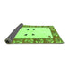 Sideview of Oriental Green Modern Rug, abs1822grn