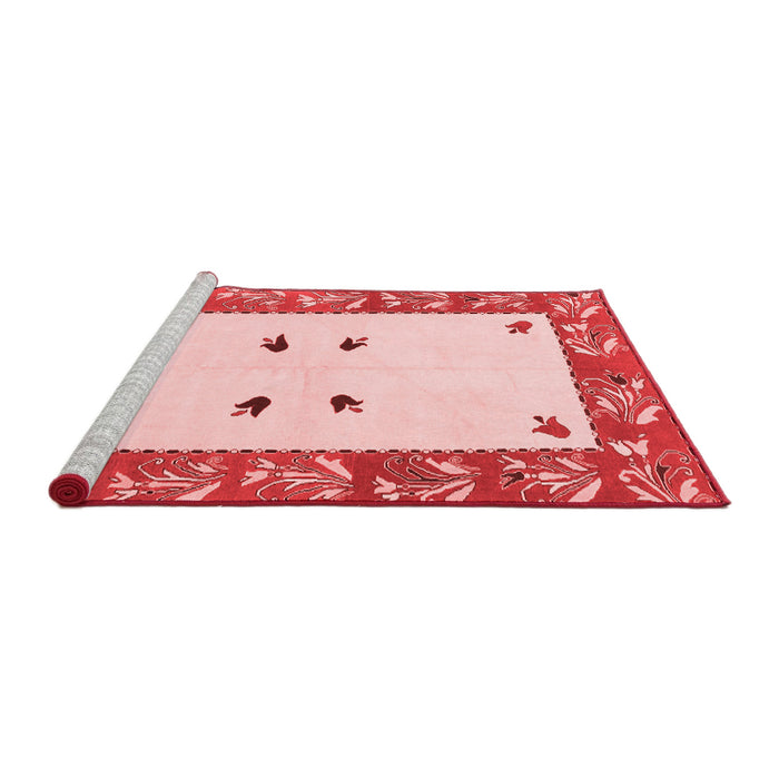 Modern Red Washable Rugs