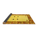 Sideview of Oriental Yellow Modern Rug, abs1822yw