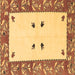 Square Oriental Brown Modern Rug, abs1822brn