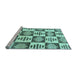 Sideview of Machine Washable Oriental Light Blue Modern Rug, wshabs1823lblu