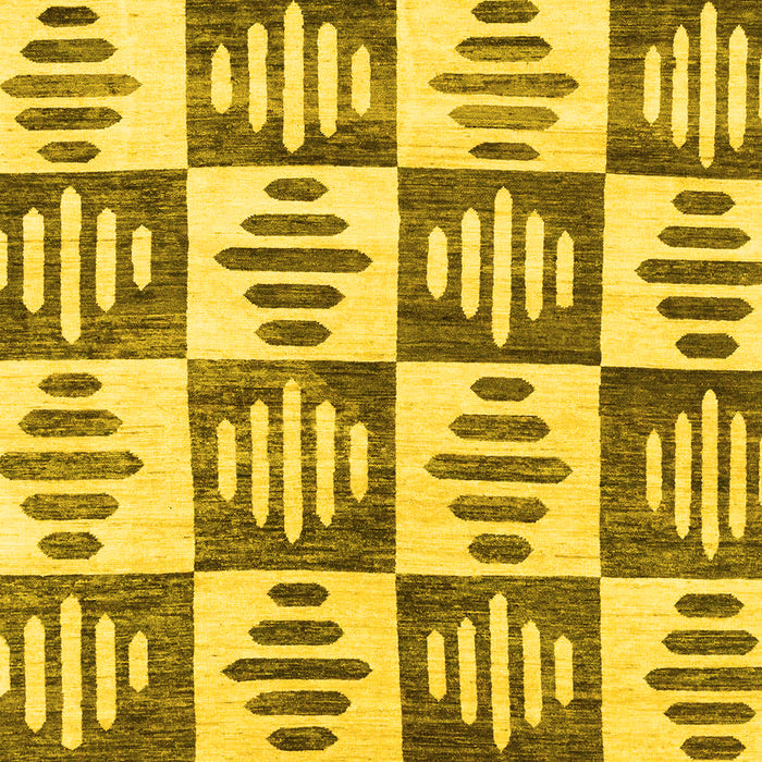 Oriental Yellow Modern Rug, abs1823yw