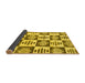 Sideview of Oriental Yellow Modern Rug, abs1823yw