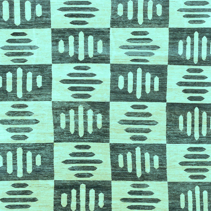 Square Machine Washable Oriental Light Blue Modern Rug, wshabs1823lblu