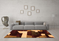 Machine Washable Oriental Orange Modern Rug, wshabs1824org