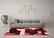 Modern Red Washable Rugs