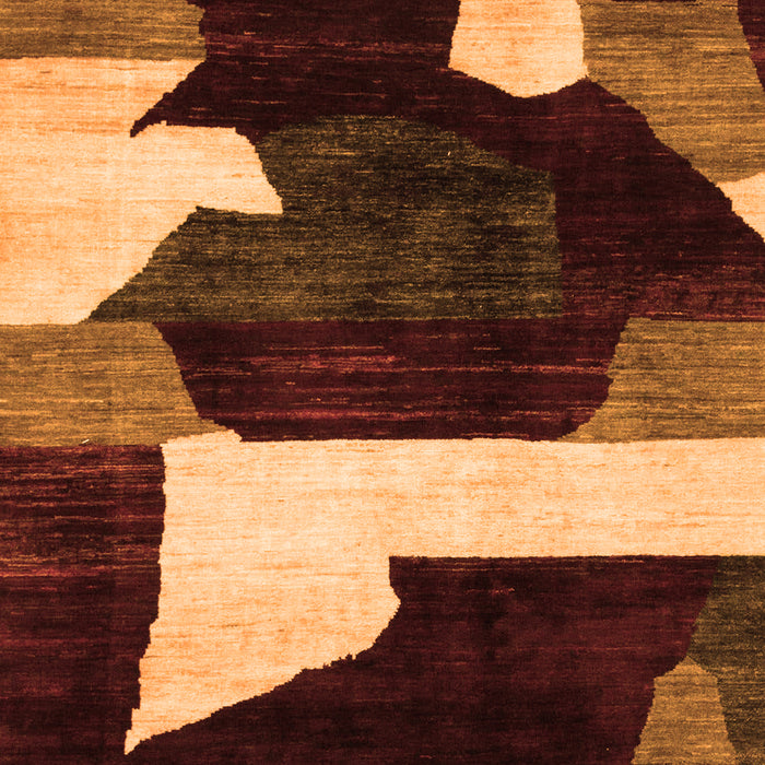 Machine Washable Oriental Orange Modern Area Rugs, wshabs1824org