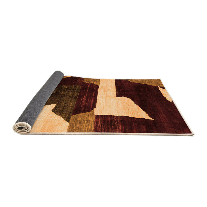 Sideview of Oriental Orange Modern Rug, abs1824org