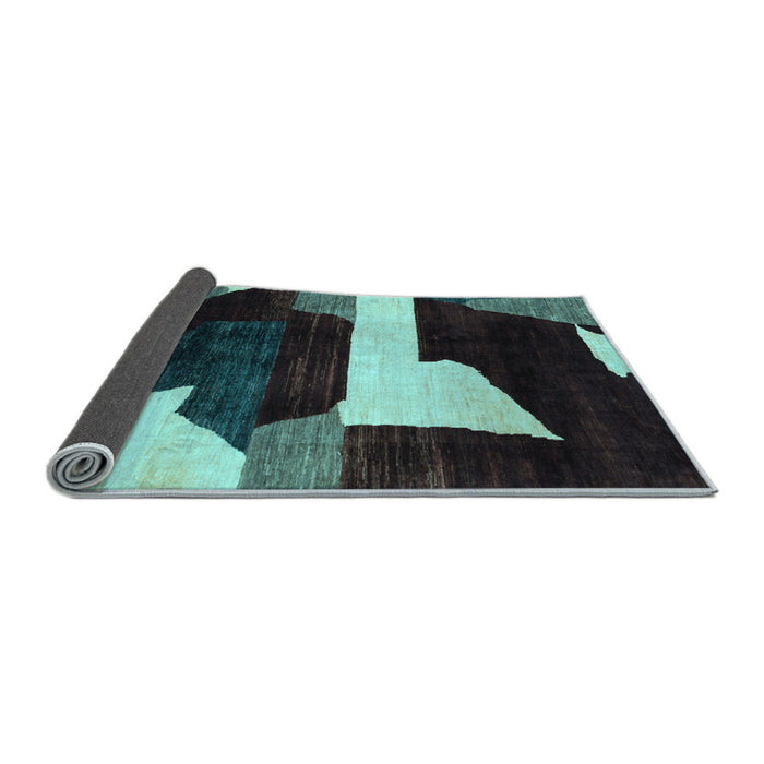 Sideview of Oriental Light Blue Modern Rug, abs1824lblu