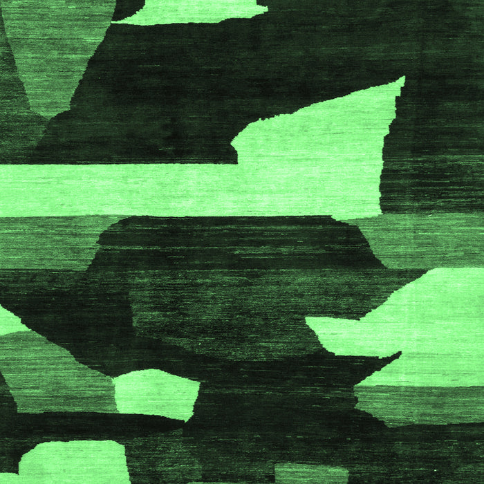 Square Oriental Emerald Green Modern Rug, abs1824emgrn