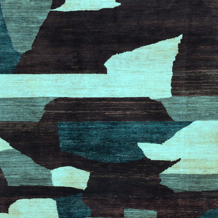 Square Oriental Light Blue Modern Rug, abs1824lblu