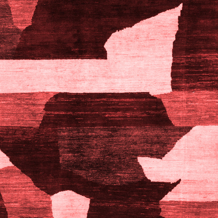 Machine Washable Oriental Red Modern Rug, wshabs1824red