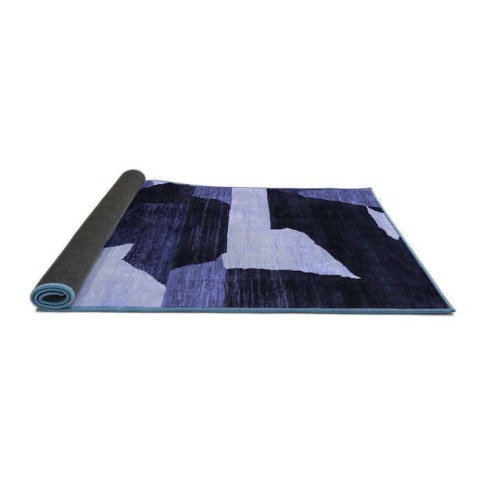 Sideview of Oriental Blue Modern Rug, abs1824blu