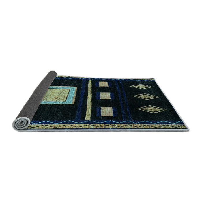 Sideview of Oriental Light Blue Modern Rug, abs1825lblu