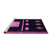 Sideview of Machine Washable Oriental Purple Modern Area Rugs, wshabs1825pur