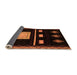 Sideview of Oriental Orange Modern Rug, abs1825org