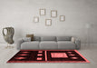 Modern Red Washable Rugs