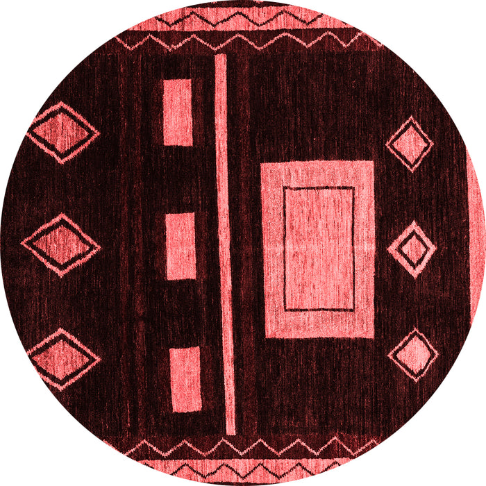 Machine Washable Oriental Red Modern Rug, wshabs1825red