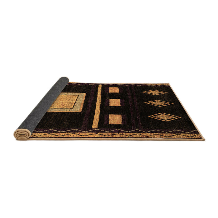 Sideview of Oriental Brown Modern Rug, abs1825brn
