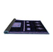 Sideview of Oriental Blue Modern Rug, abs1825blu