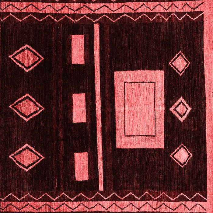Machine Washable Oriental Red Modern Rug, wshabs1825red