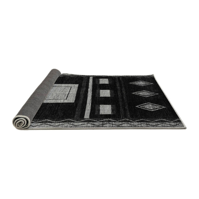 Sideview of Oriental Gray Modern Rug, abs1825gry