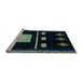 Sideview of Machine Washable Oriental Light Blue Modern Rug, wshabs1825lblu