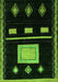 Oriental Green Modern Rug, abs1825grn