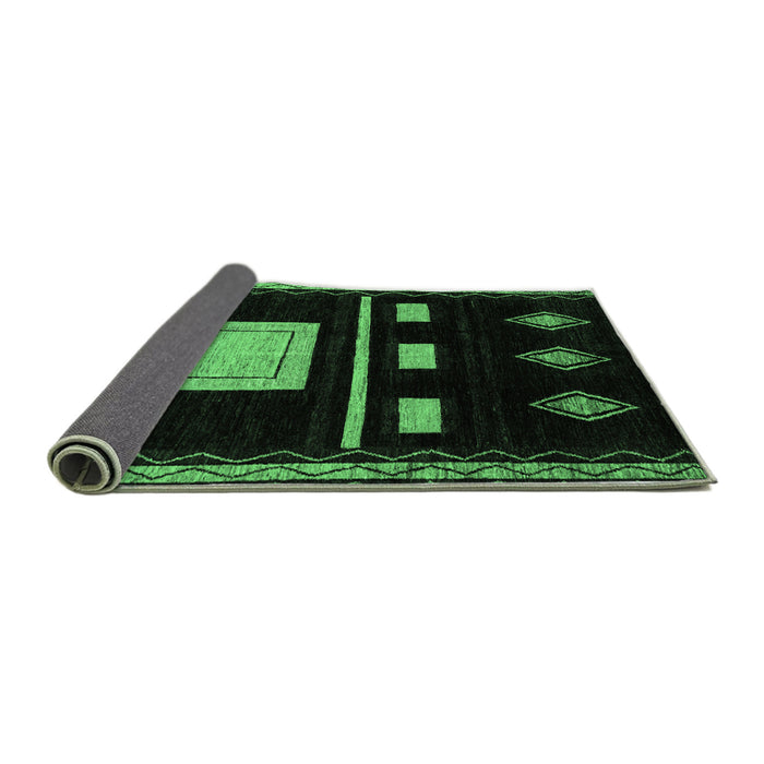 Sideview of Oriental Emerald Green Modern Rug, abs1825emgrn