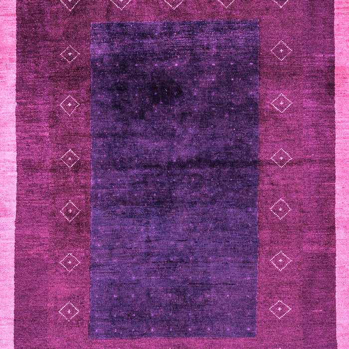 Machine Washable Oriental Pink Modern Rug, wshabs1826pnk