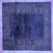 Square Oriental Blue Modern Rug, abs1826blu