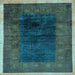 Square Oriental Light Blue Modern Rug, abs1826lblu